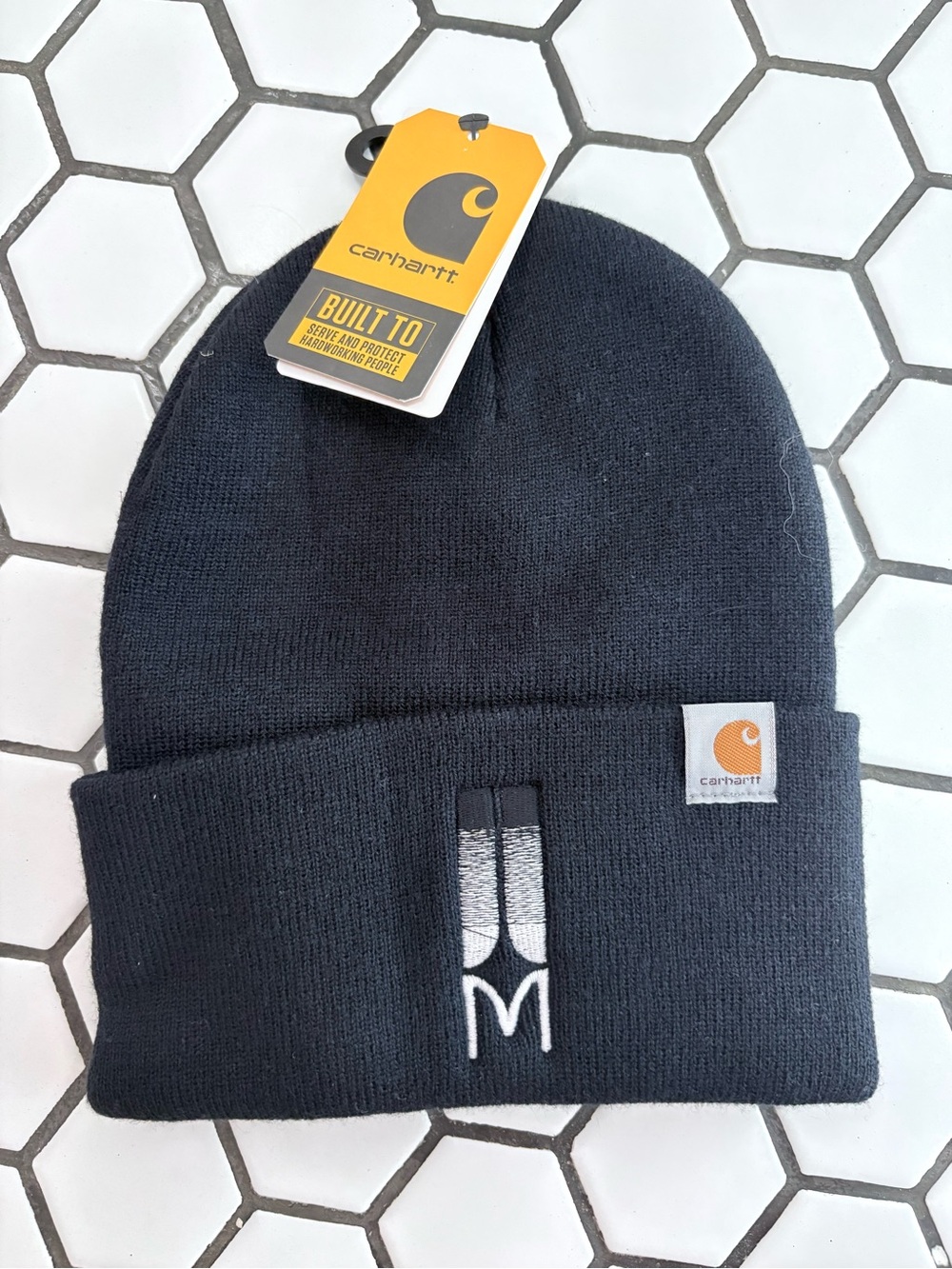 Carhartt Men’s Navy Knit Beanie Hat